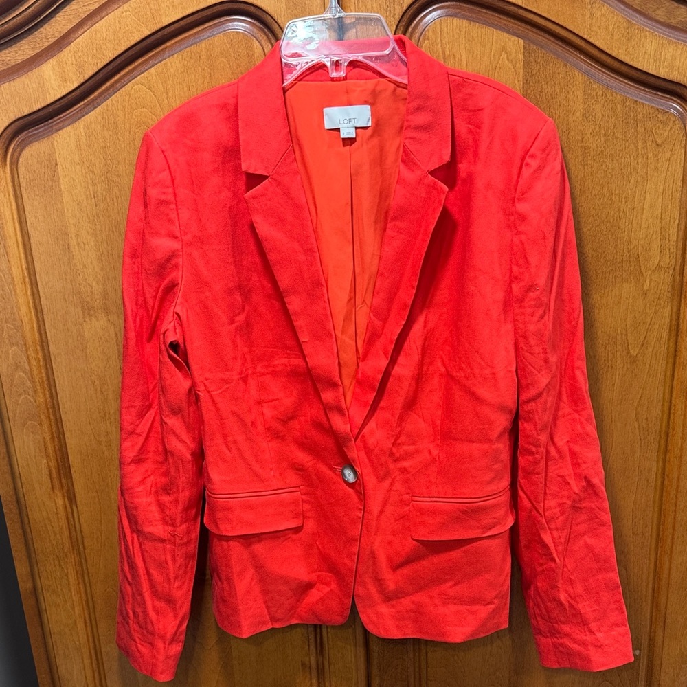 LOFT Vibrant Red Women's Blazer